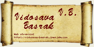 Vidosava Basrak vizit kartica